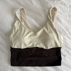 Old Navy Cream and Black Tank Top